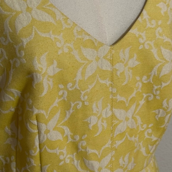 MOULINETTE SOEURS
Anthropologie Yellow Floral Dress Sleeveless Lace Size 4 Party - Picture 6 of 9